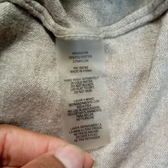 Sioni Soft Pants Taupe Wide Leg Lounge Ribbed Waist Relaxed Fit Size M Womens - Picture 5 of 7